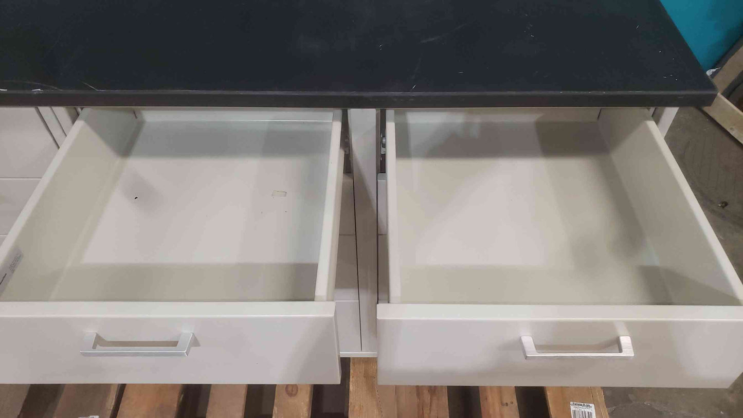 Fisher Hamilton 73" Drawer Casework W/ Black Epoxy Countertop (SKU: 113853)