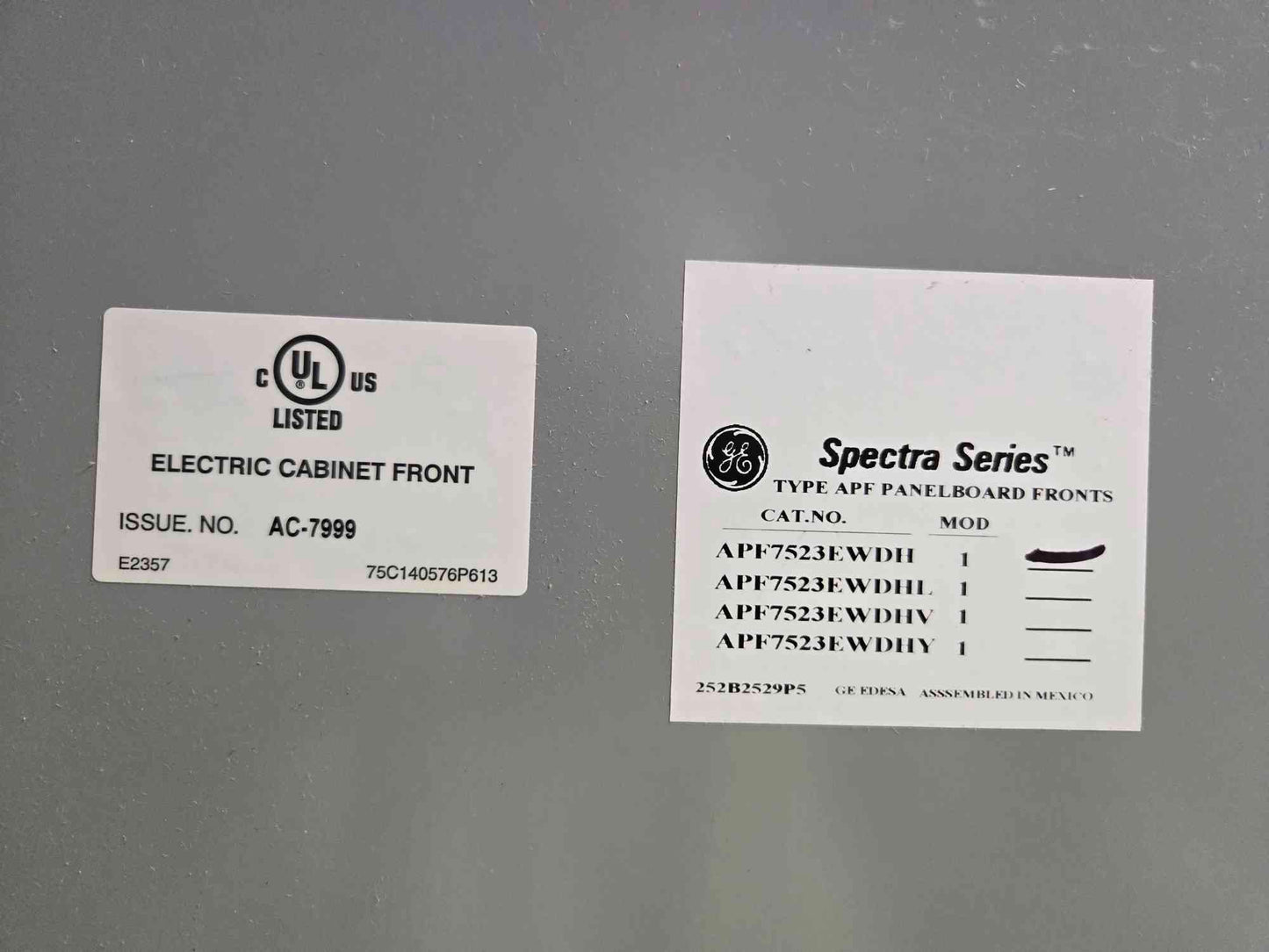 GE Spectra Series 480V Power Panel Board W/ 800A Main & 175A Dist (SKU: 107726)