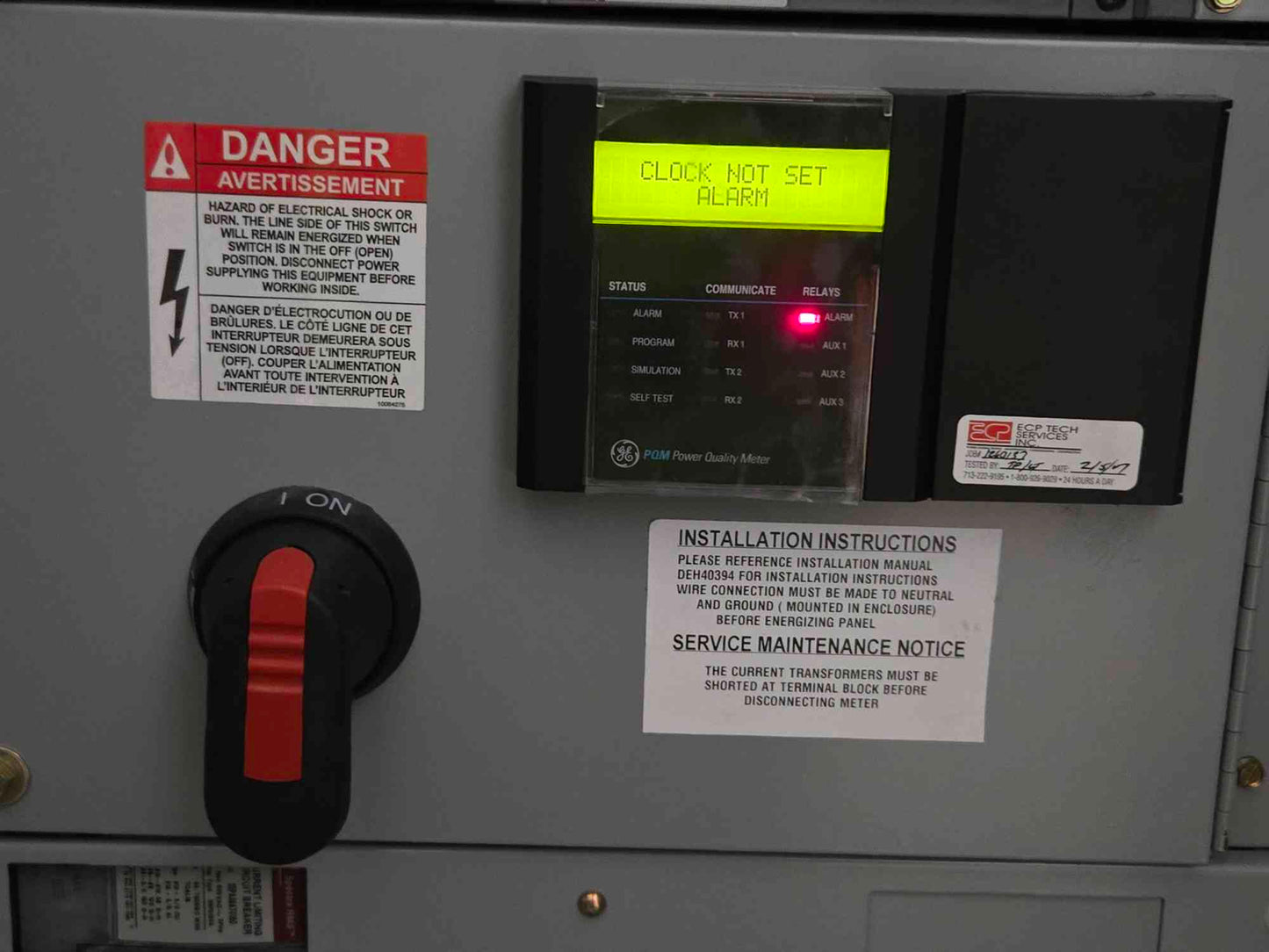 800A GE Spectra Panelboard w/ Main, Meter, 3 Breaker Distribution SFPA36AT0250 (107810)