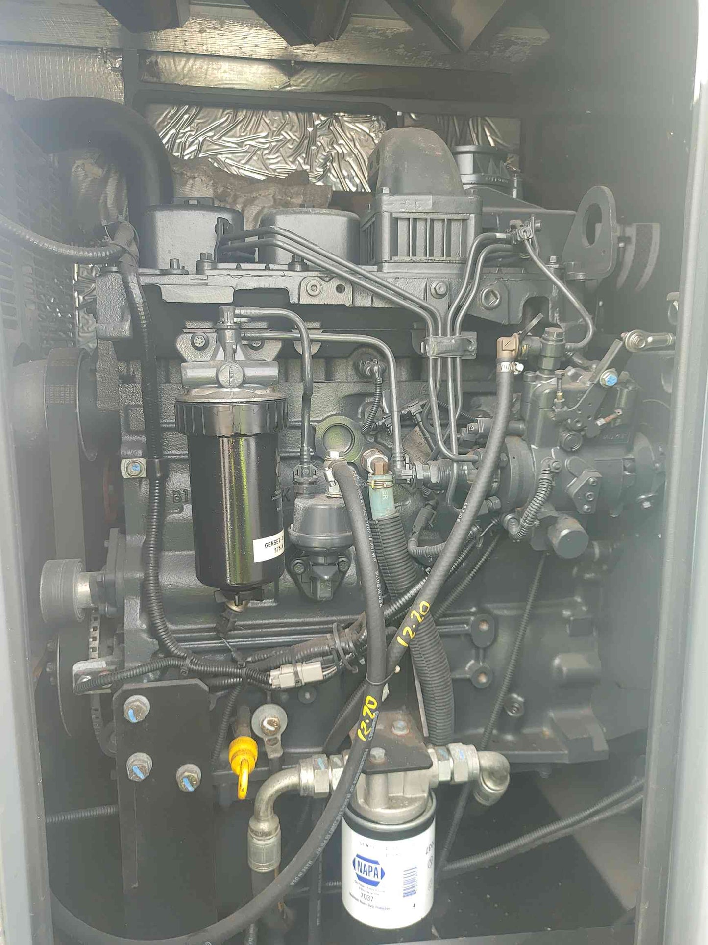 AS IS 50KW Generac 1PH Diesel Generator SD0050 378.2Hrs 2.4L FPT '13 (SKU: 110723)