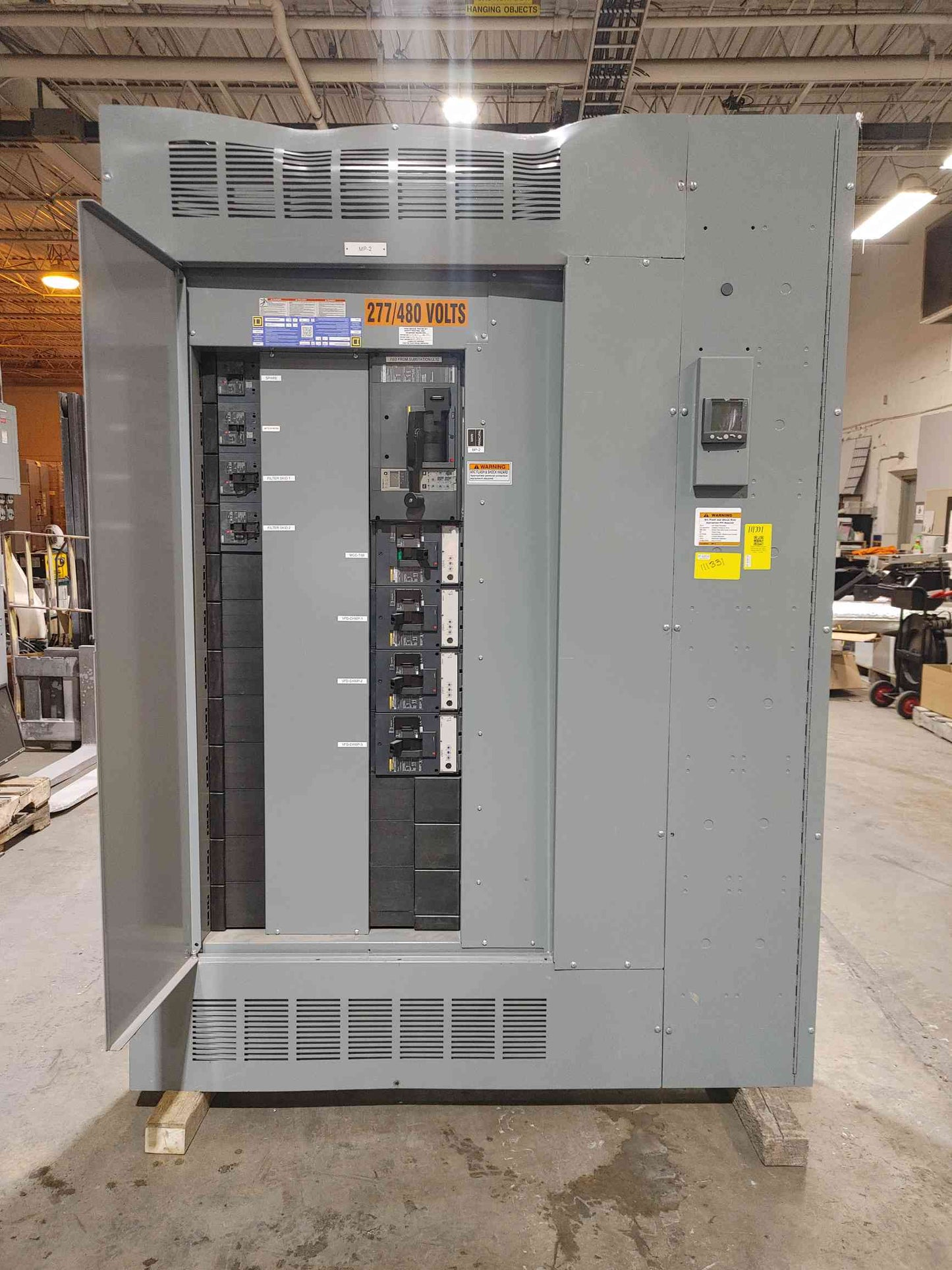 1000A Square-D HCR-U I-Line Panelboard 480/277 3PH 8 Breakers & Main (SKU: 111331)