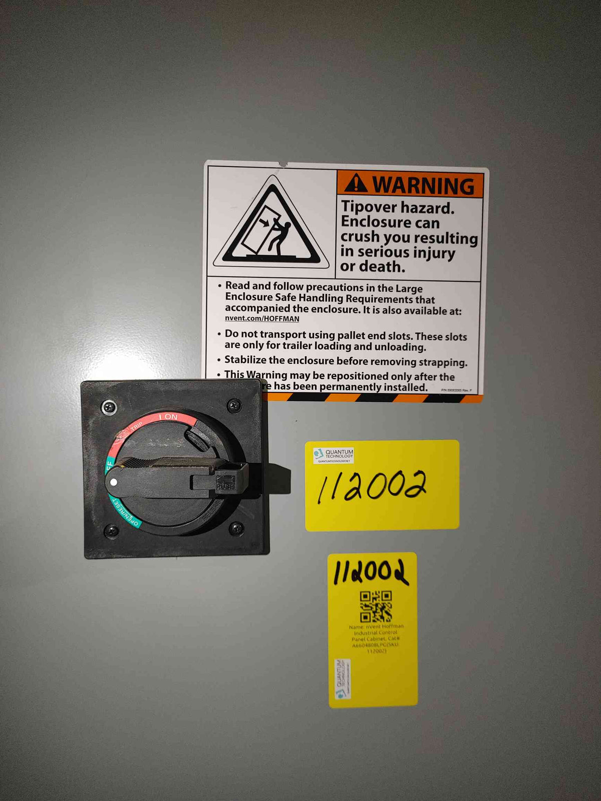 nVent Hoffman Industrial Control Panel Cabinet, Cat# A6604808LPG(SKU: 112002)