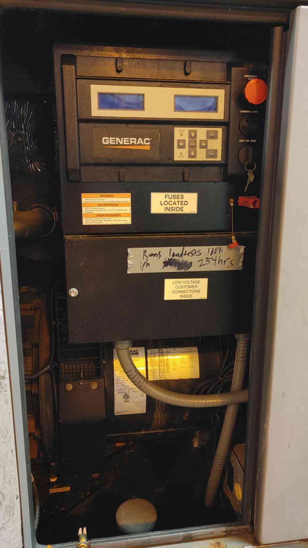 15KW Generac SD15 Diesel Generator 1PH 254Hrs A2400T Engine '16 TESTED (SKU: 112712)
