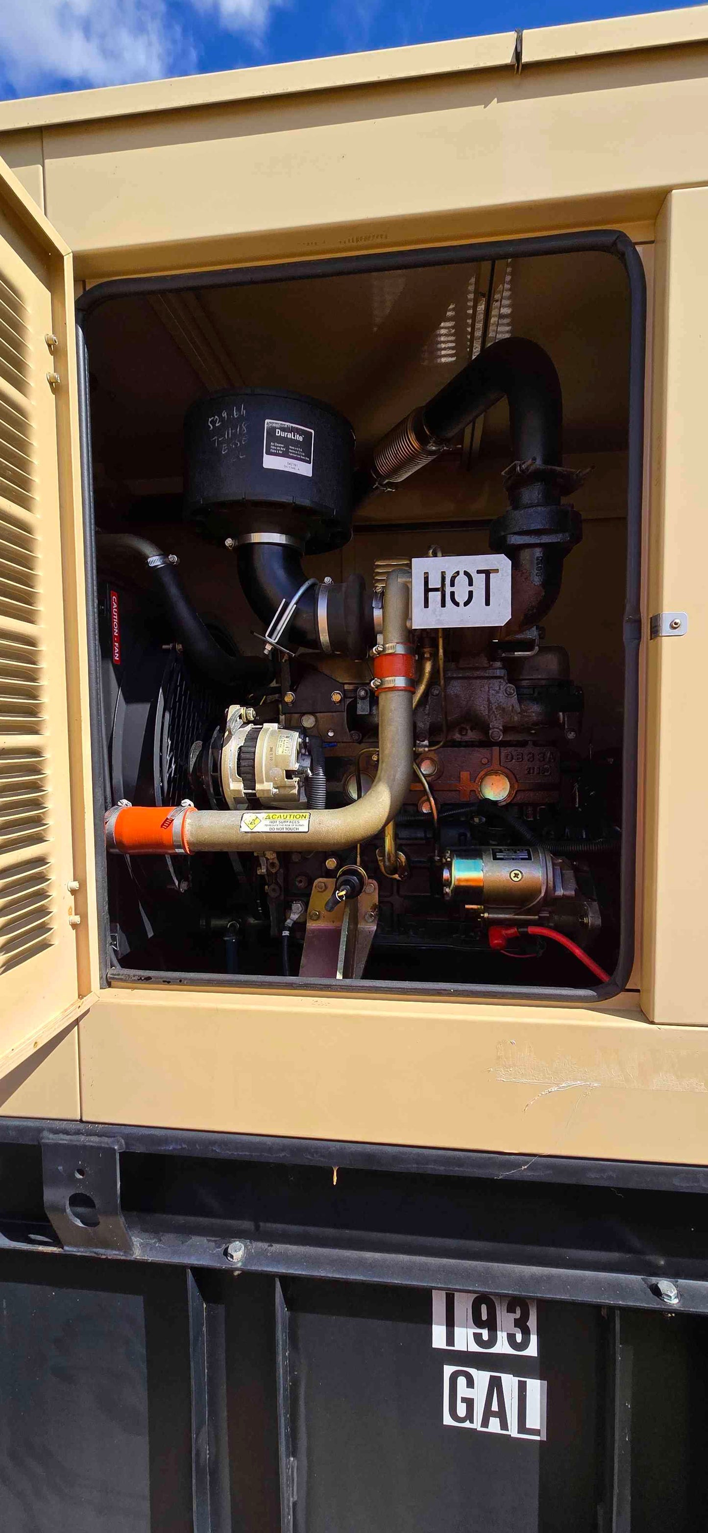 50KW Generac Generator 3.3L Daewoo Diesel 868Hrs LOAD TESTED '02