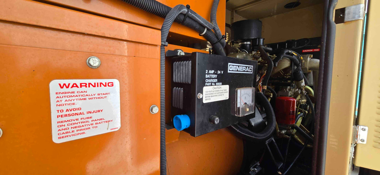 50KW Generac Generator 3.3L Daewoo Diesel 868Hrs LOAD TESTED '02