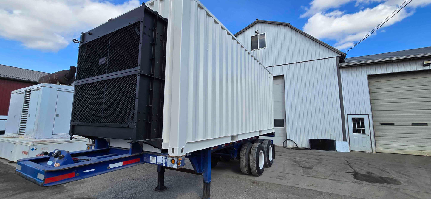 600KW Mobile 900HP Mitsubishi Diesel Generator Rudox 3644Hrs TESTED '09