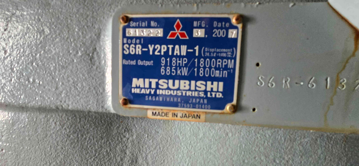 600KW Mobile 900HP Mitsubishi Diesel Generator Rudox 3644Hrs TESTED '09