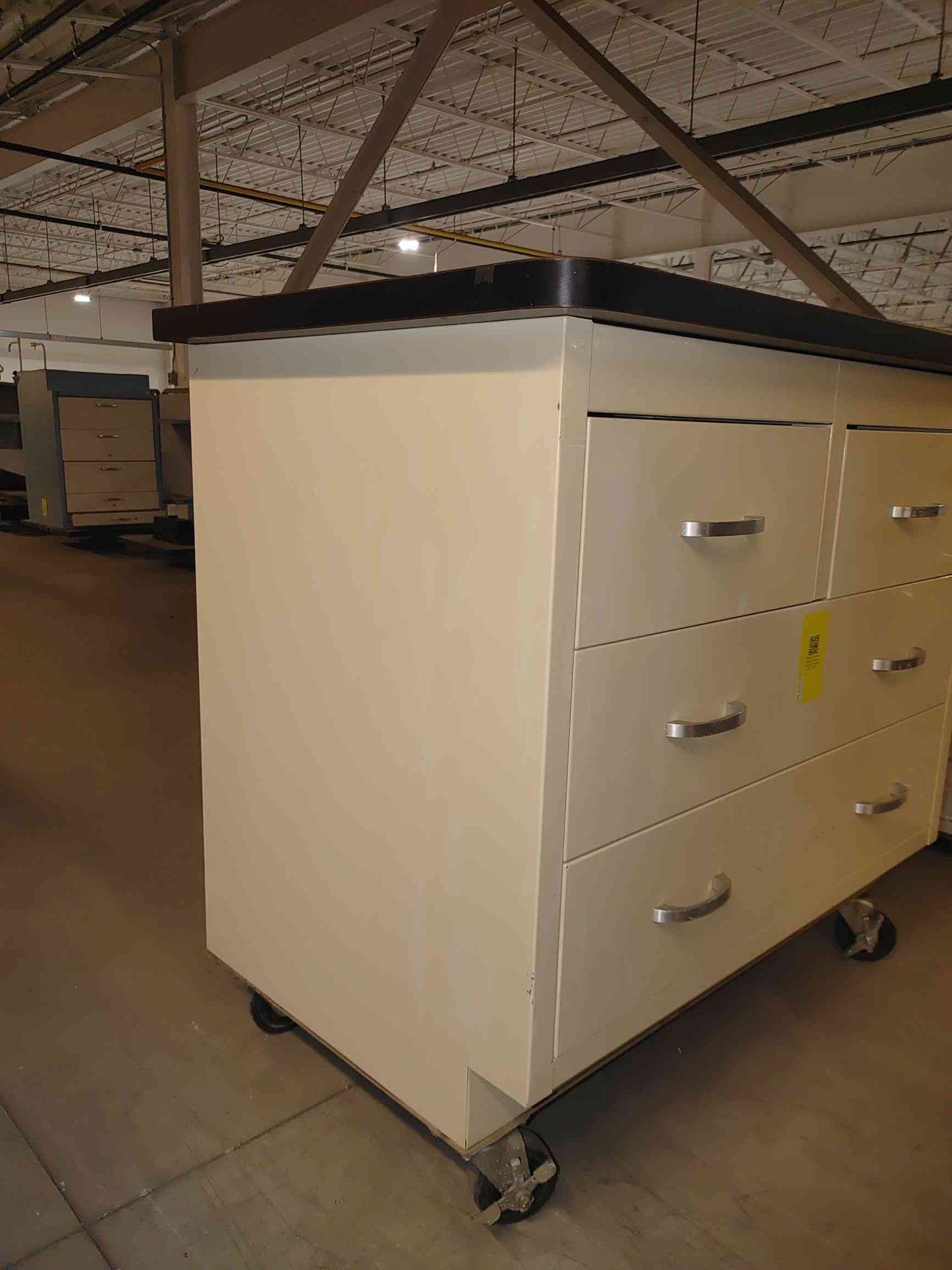 3' Duralab Rolling Casework Base W/ 4 Drawers Casters & Counter Top (SKU: 112100)