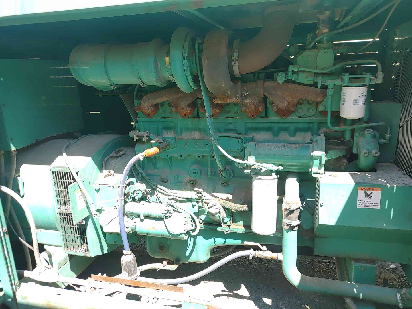 Cummins Onan 350kW Diesel Generator & Tank 350DFCC 438kVA 3ph 487hrs TESTED (SKU: 112935)