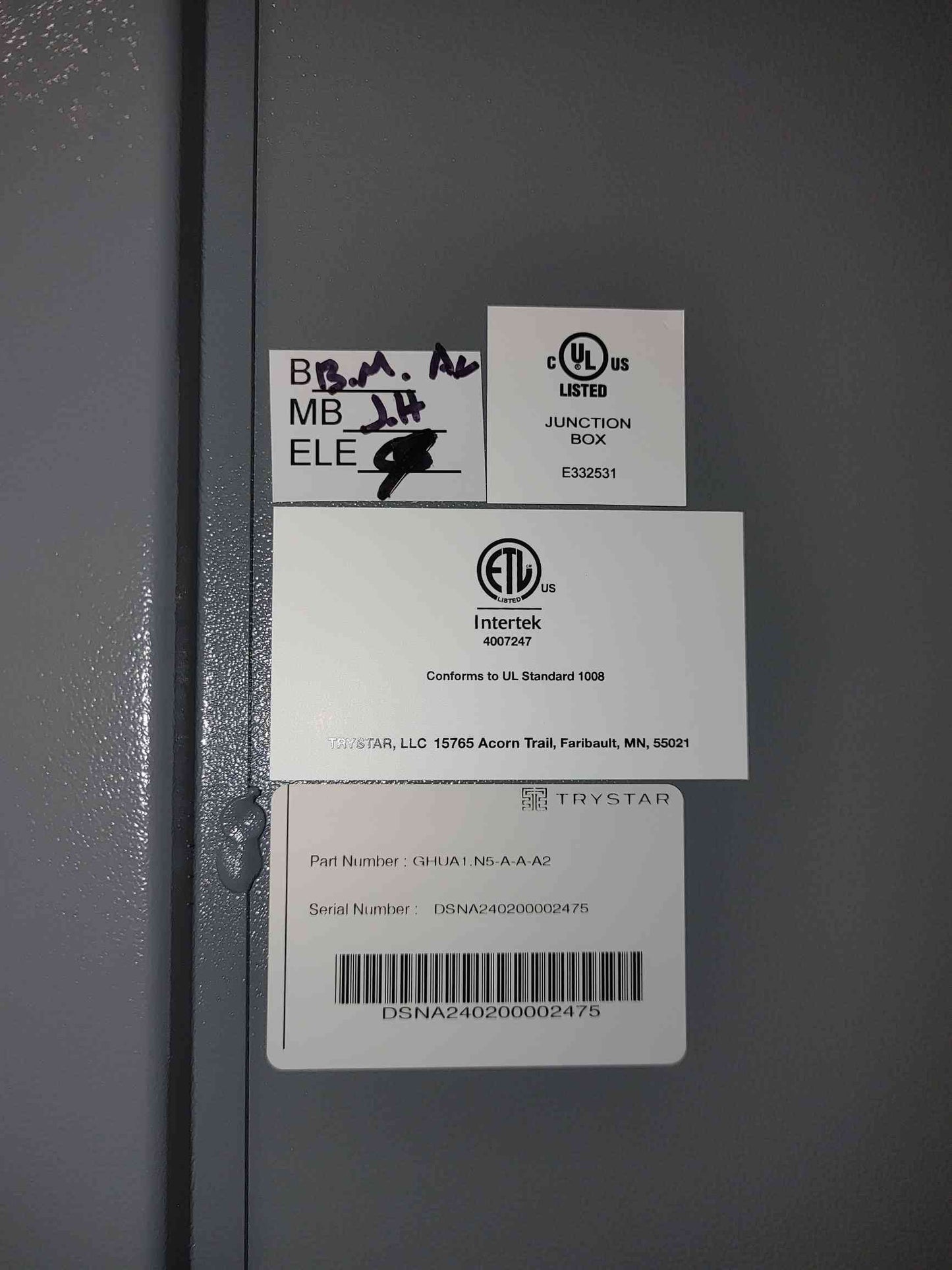 NEW Trystar 3000A Generator Docking Station 480V 3 Phase Switch GHUA1.N5-A-A-A2 (SKU: 111367)