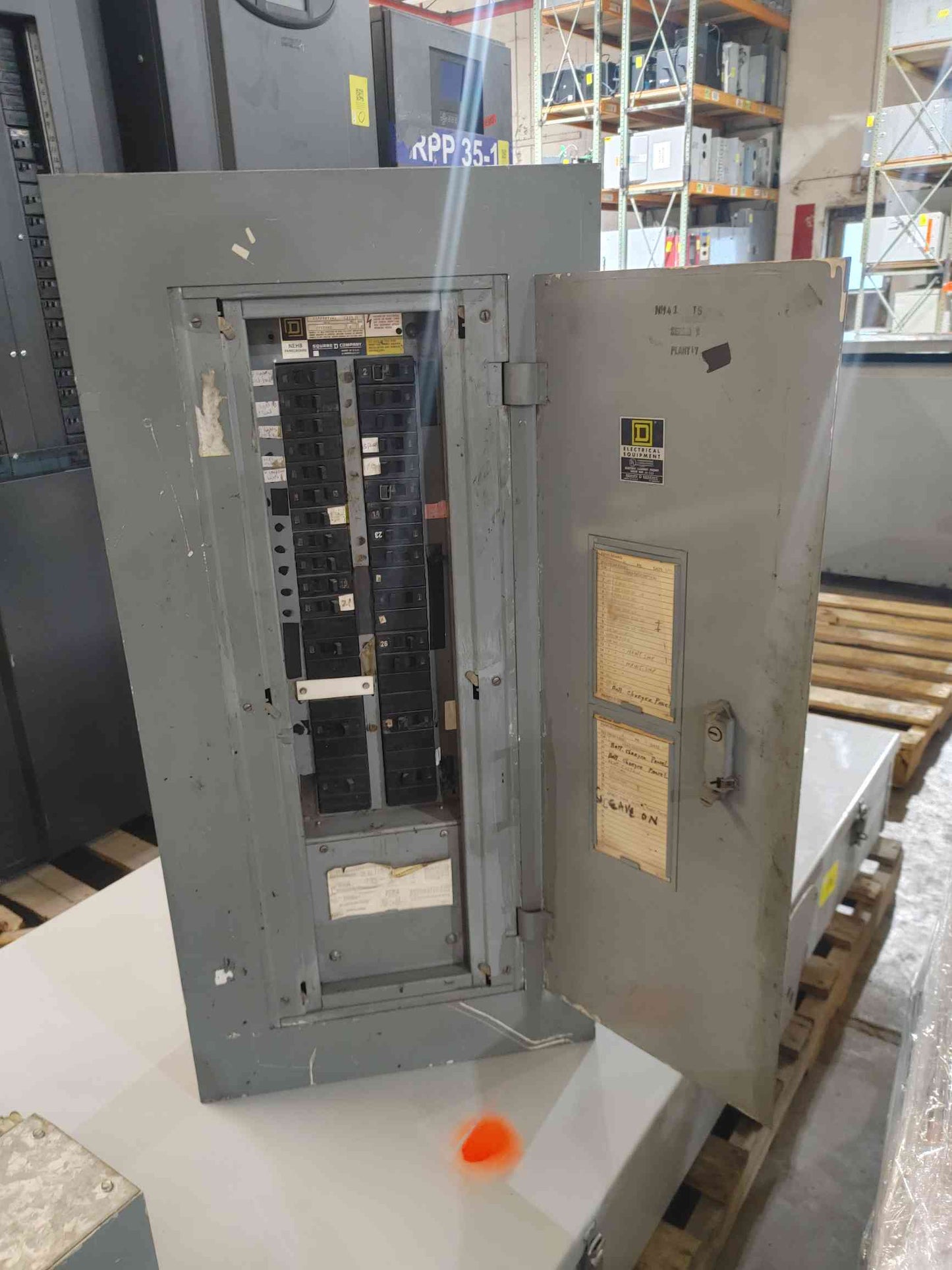 Square D NEHB 225A 277/480V 3PH Panelboard Load Center w/ EHB E-Frame Breakers