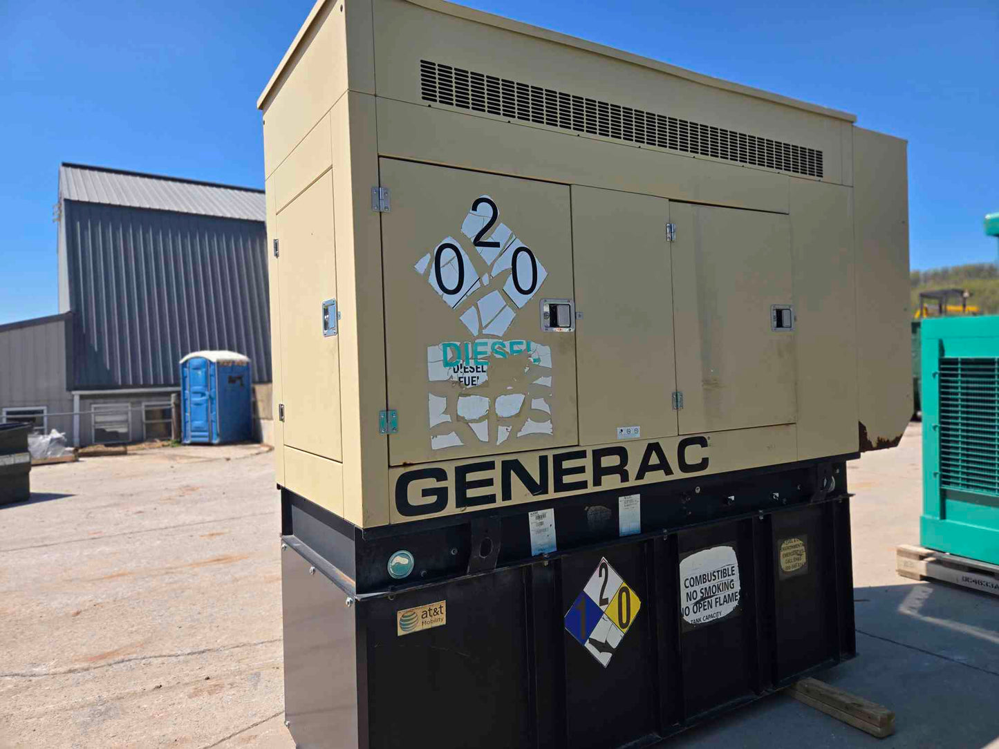 60KW Generac Generator 5030 John Deere Diesel 1Ph '06 820Hrs. LOAD TESTED