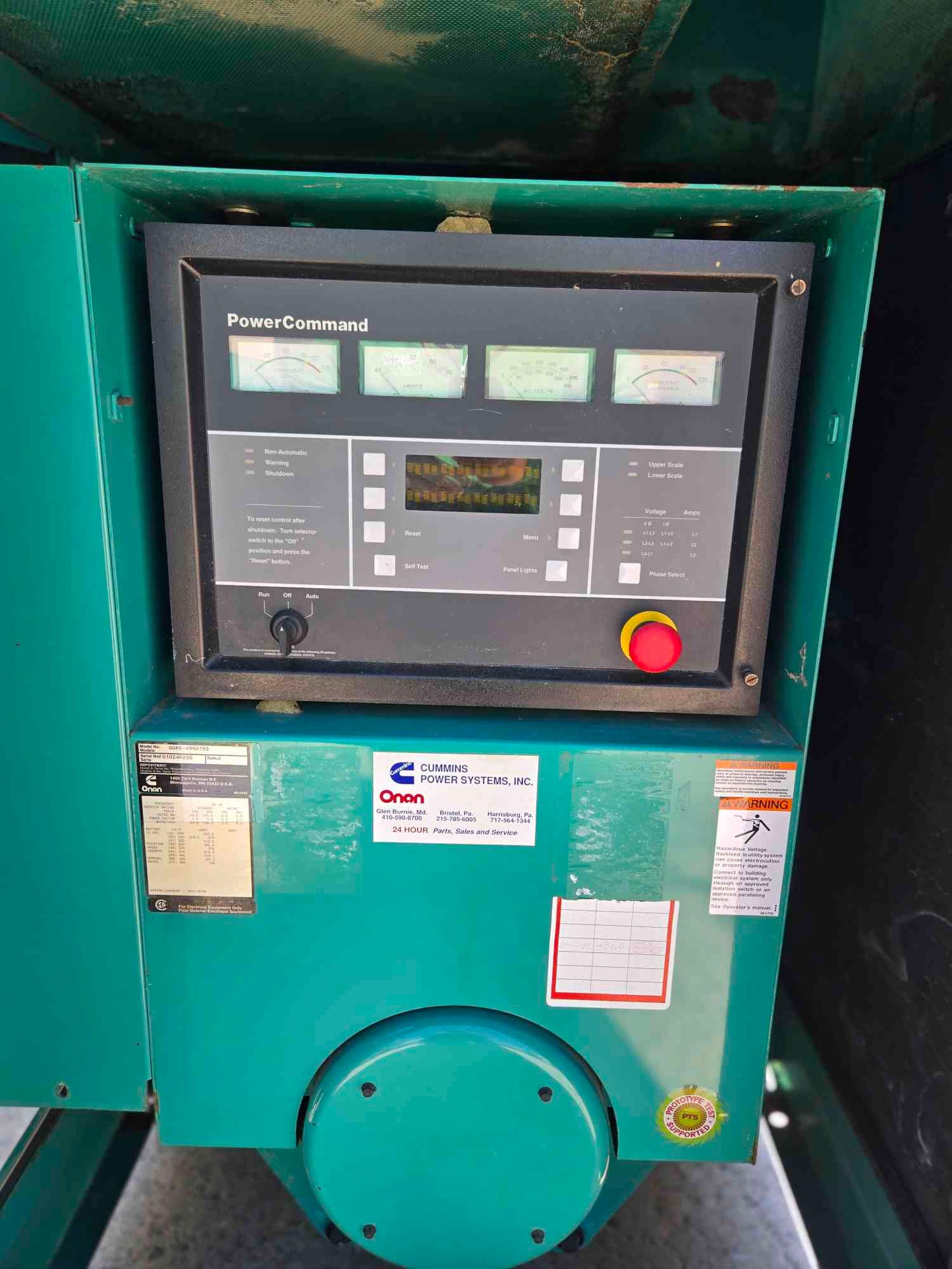 125KW Onan 8.3 Cummins Quiet Site Generator LP Nat Gas '01 954Hrs TESTED