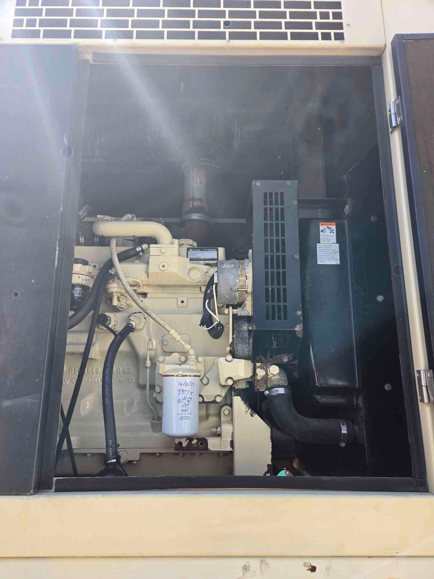 58KW 60KW Kohler Generator 4045 John Deere Diesel '05 5334Hrs. LOAD TESTED