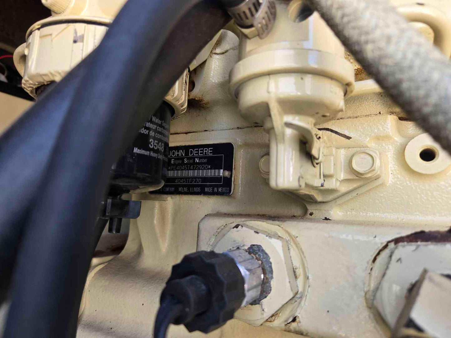 58KW 60KW Kohler Generator 4045 John Deere Diesel '05 5334Hrs. LOAD TESTED