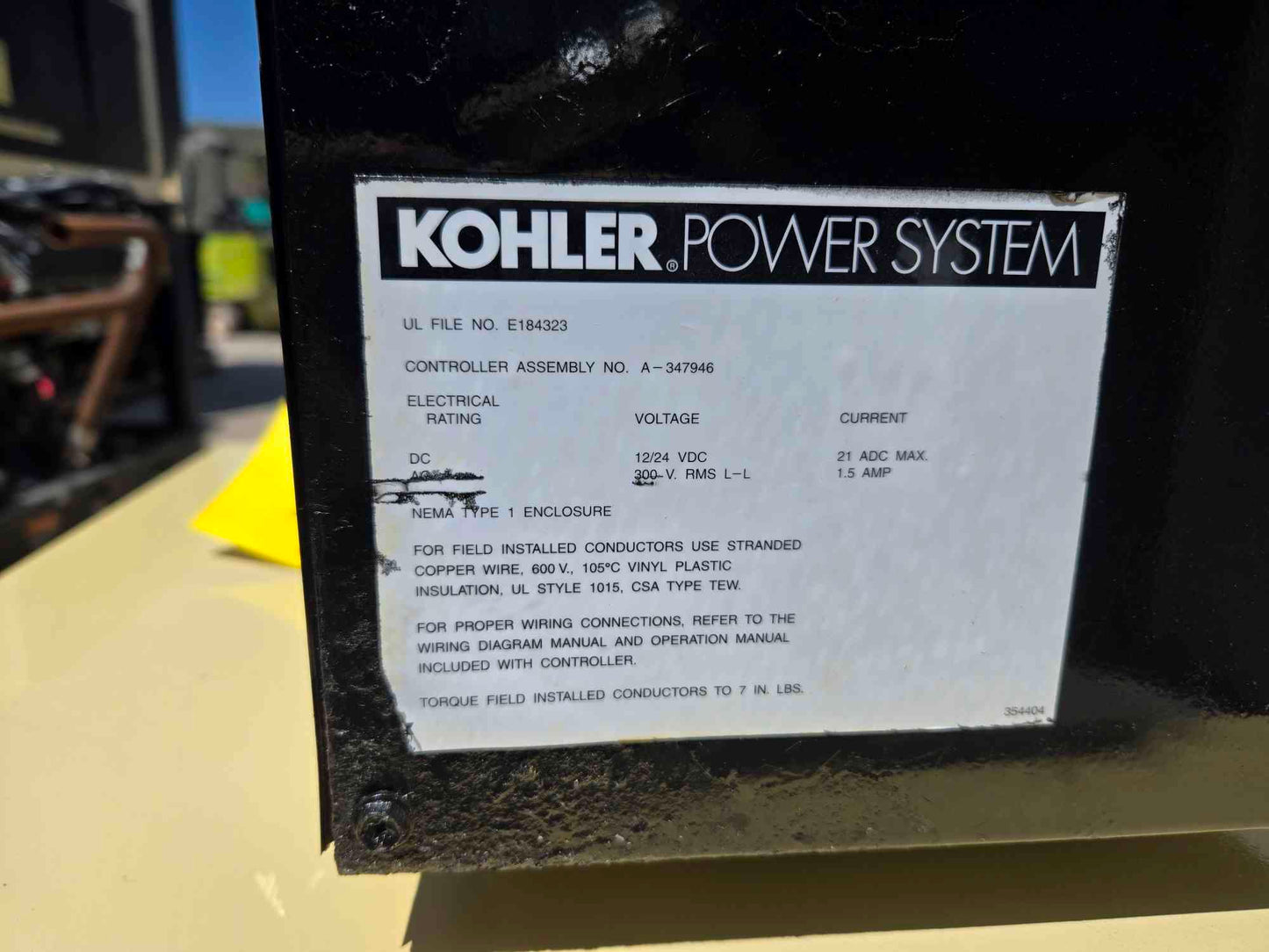 50KW 49KW Kohler 4045 John Deere Diesel Generator '02 812Hrs LOAD TESTED
