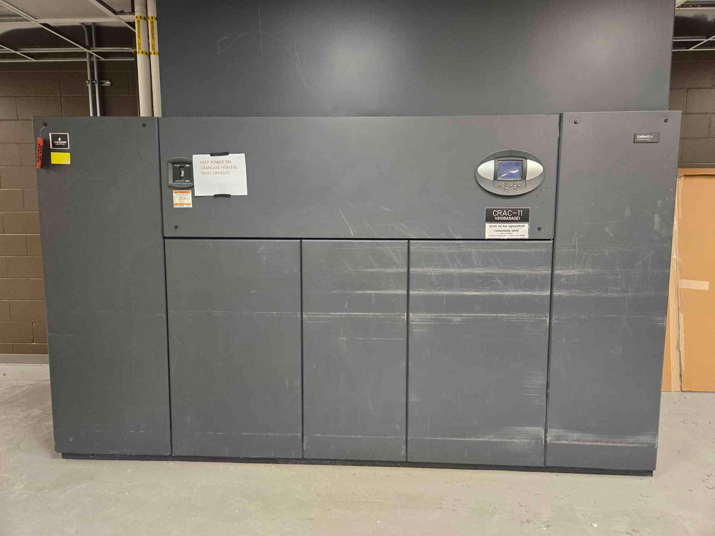 2013 Liebert Crac Unit 460V VS105ASAOEL196A