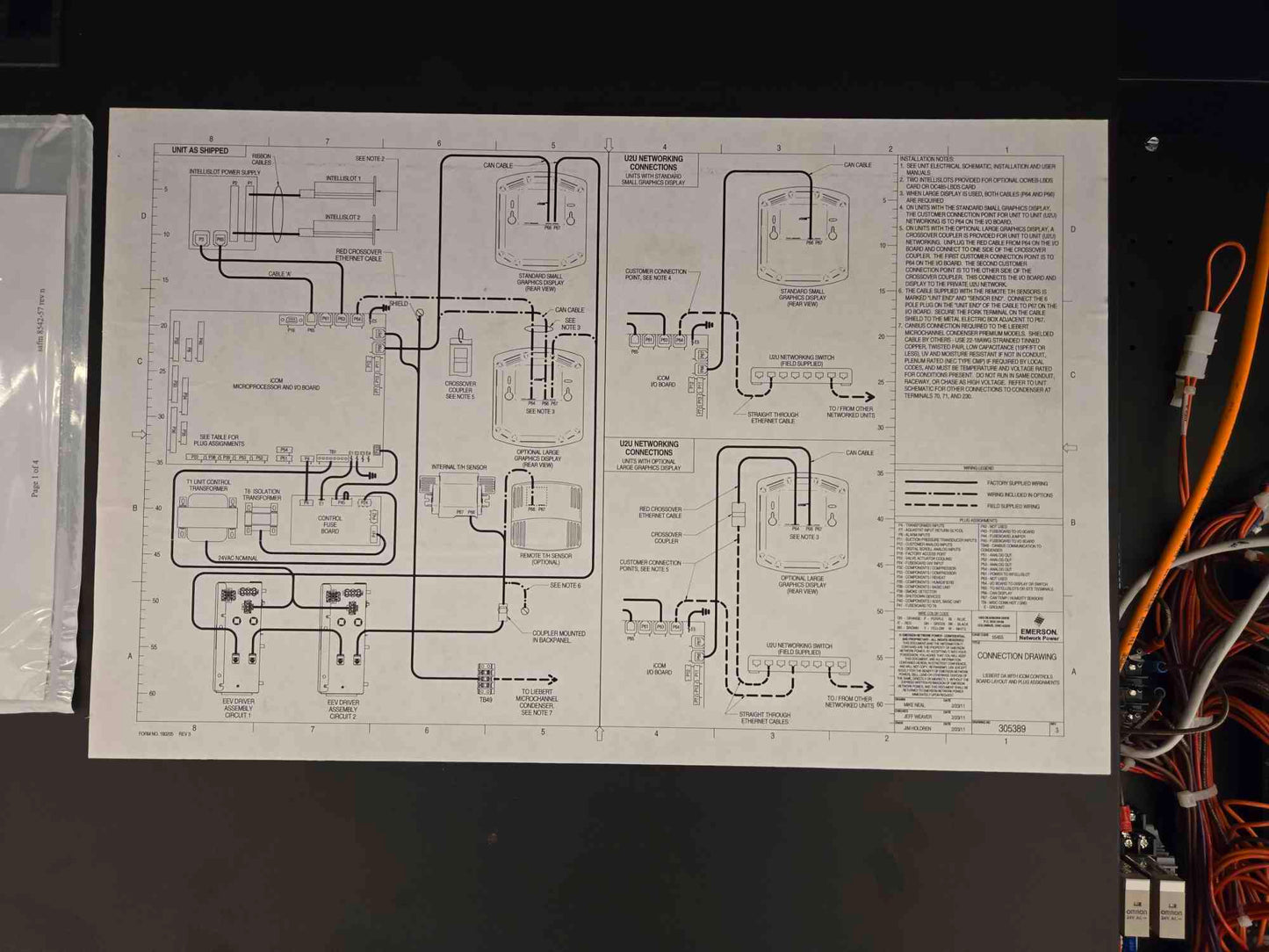 Vertiv DSE DA150D 30 Ton Air Cooled CRAC Downflow 460V 3Ph '13 w/ Condenser