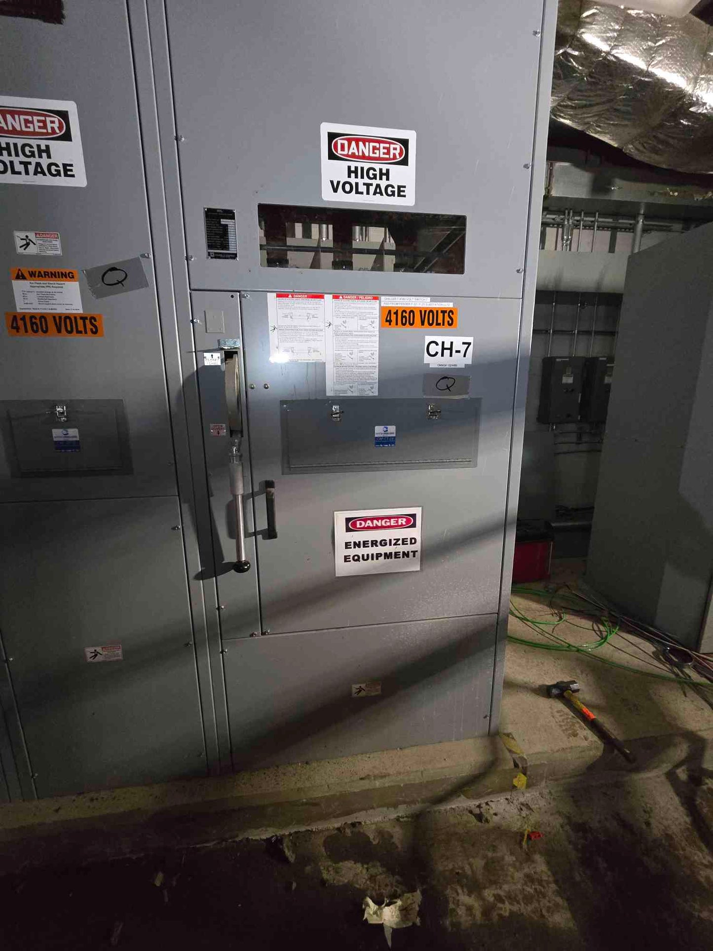 3 Section 1200A Square D Gavin Graham HV Dual Load Current Interrupter 4160V HVL030512UL 4.76KV