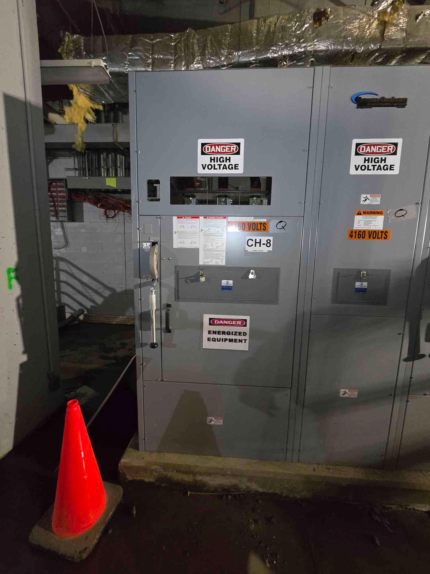 3 Section 1200A Square D Gavin Graham HV Dual Load Current Interrupter 4160V HVL030512UL 4.76KV