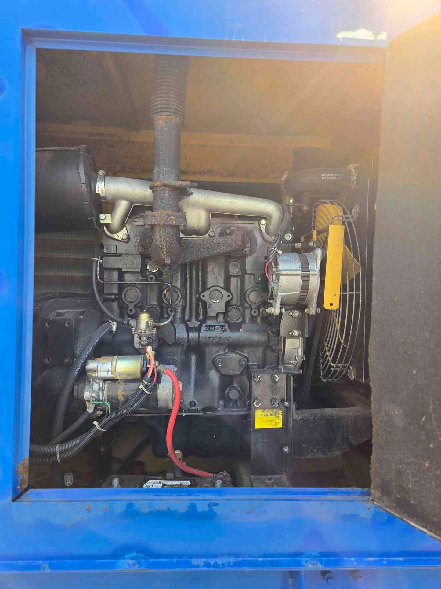 40KW Magnatek 4-236 Perkins Diesel Generator '98 620Hrs LOAD TESED