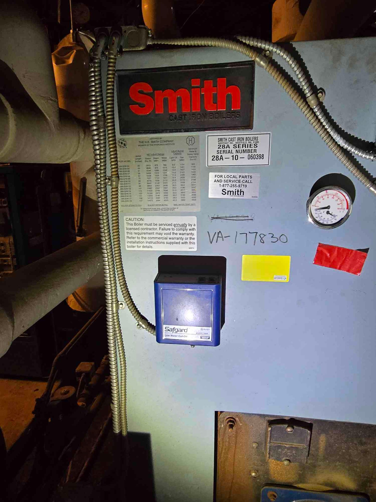 Smith Power 28A Series Flame Burner Nat Gas C2-G-20B-HBS-9 Cast Iron Boiler