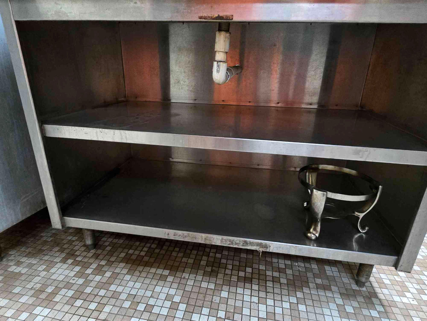 Commercial Beverage Cart With Drain Cafeteria Stainless Steel