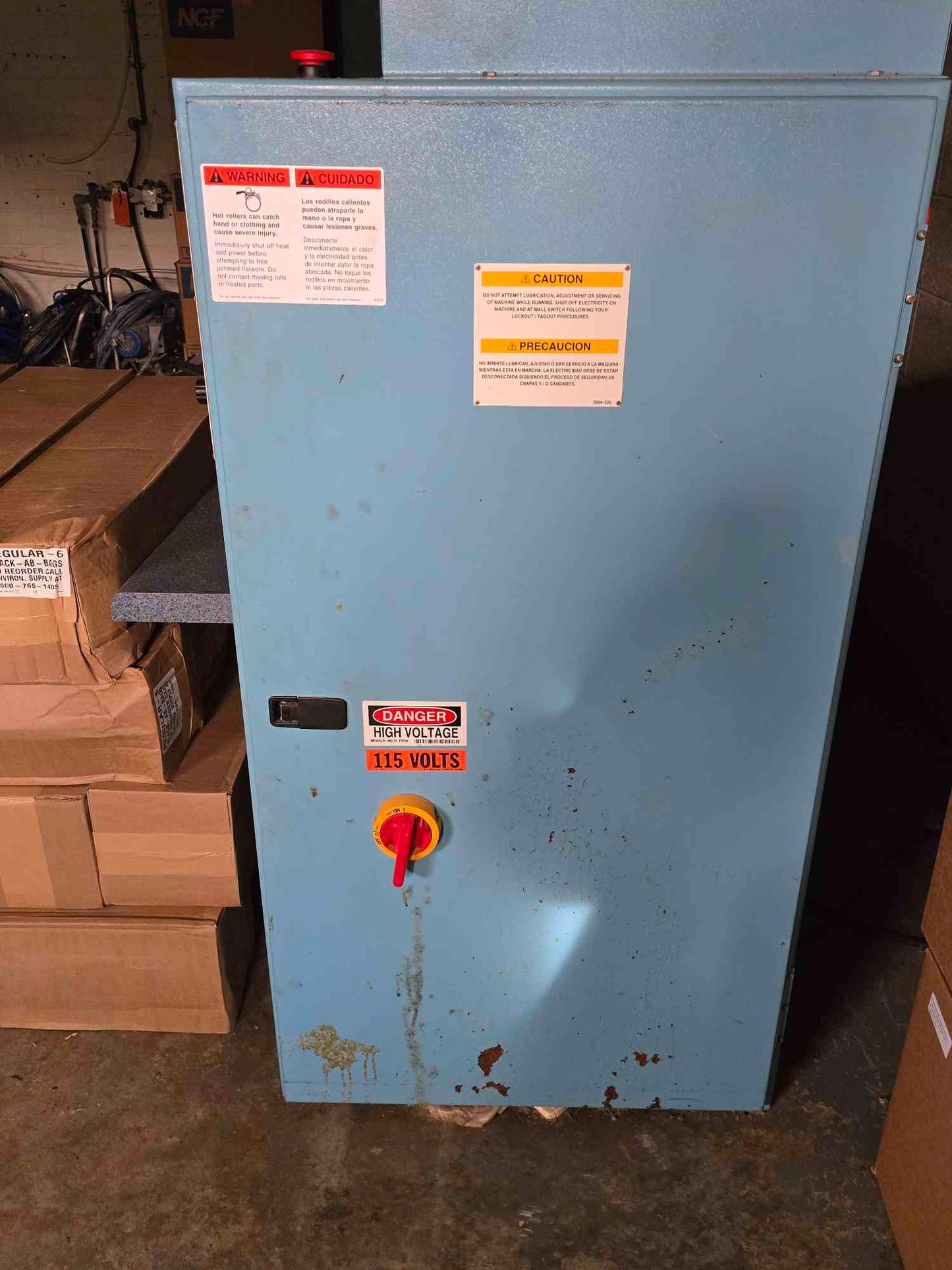 Chicago Flatwork Ironer, Model Comet 80 120v, 60 Cycle, 1Ph