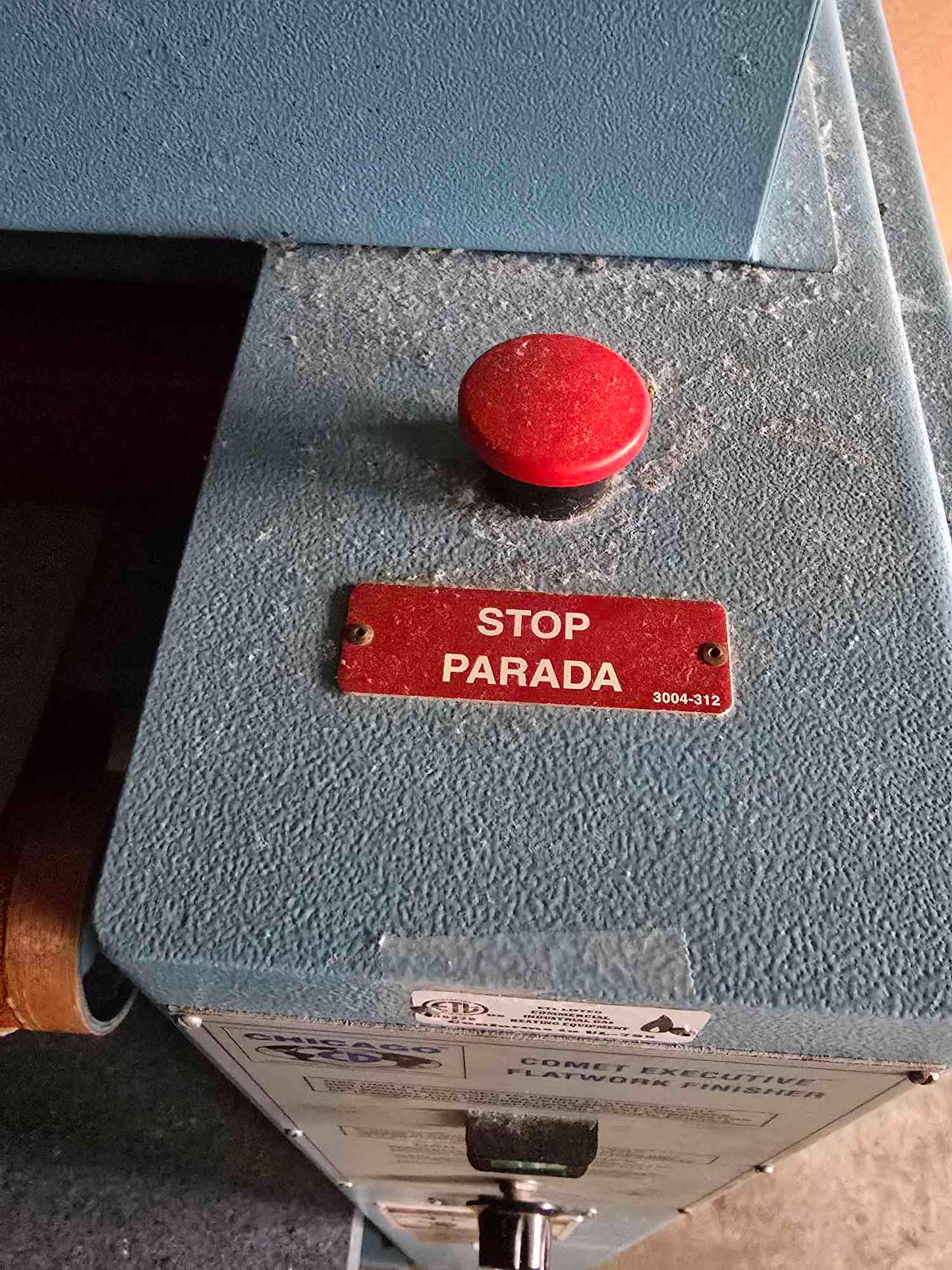 Chicago Flatwork Ironer, Model Comet 80 120v, 60 Cycle, 1Ph