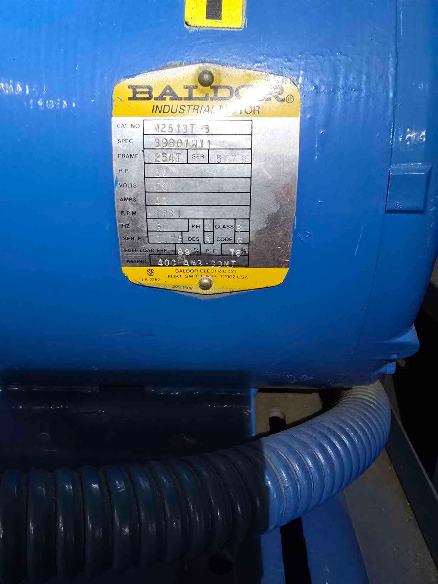 Quincy 100 Gallon Air Compressor Model 6120550 15HP Baldor Motor