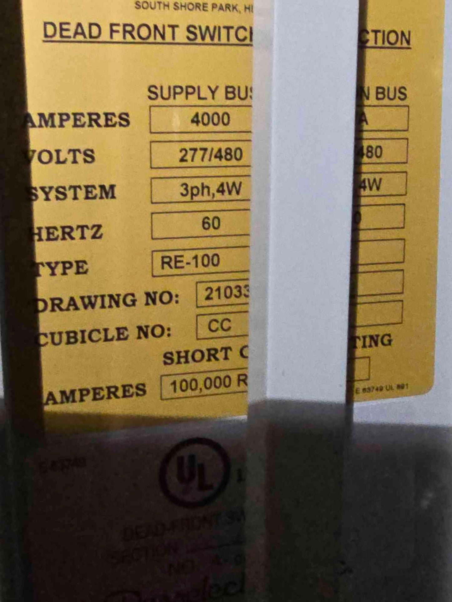4000A Russelectric 8 Section Paralleling Switchgear 277/480V