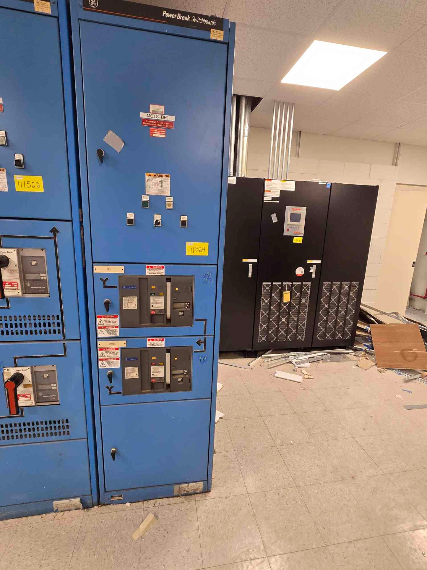 1600A GE PowerBreak II Switchboard 480/277V 3PH 4 Wire 2 Breaker SSD16B216