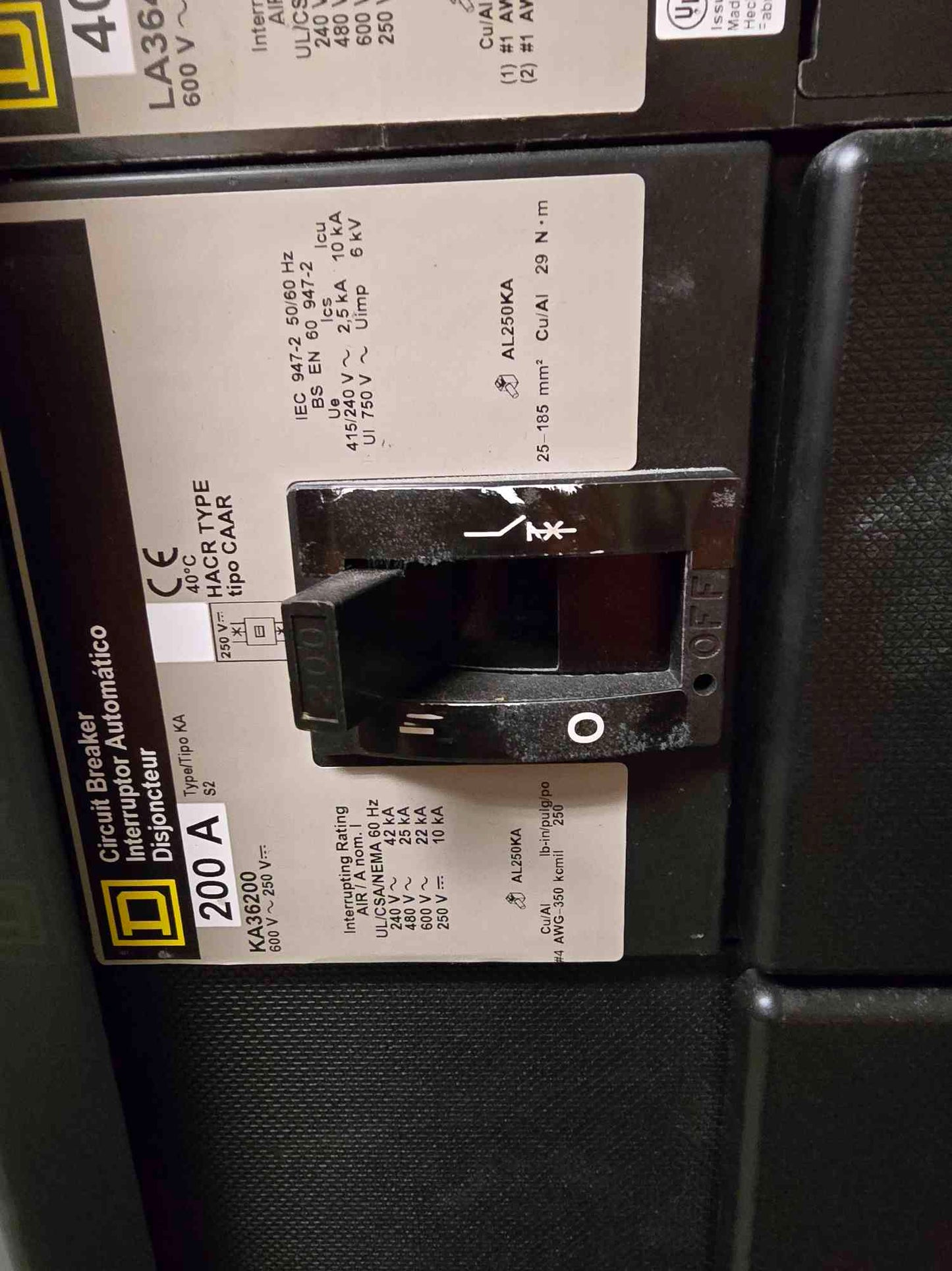 800A Square-D I-Line Panelboard HCW23598 3PH MLO with Breakers