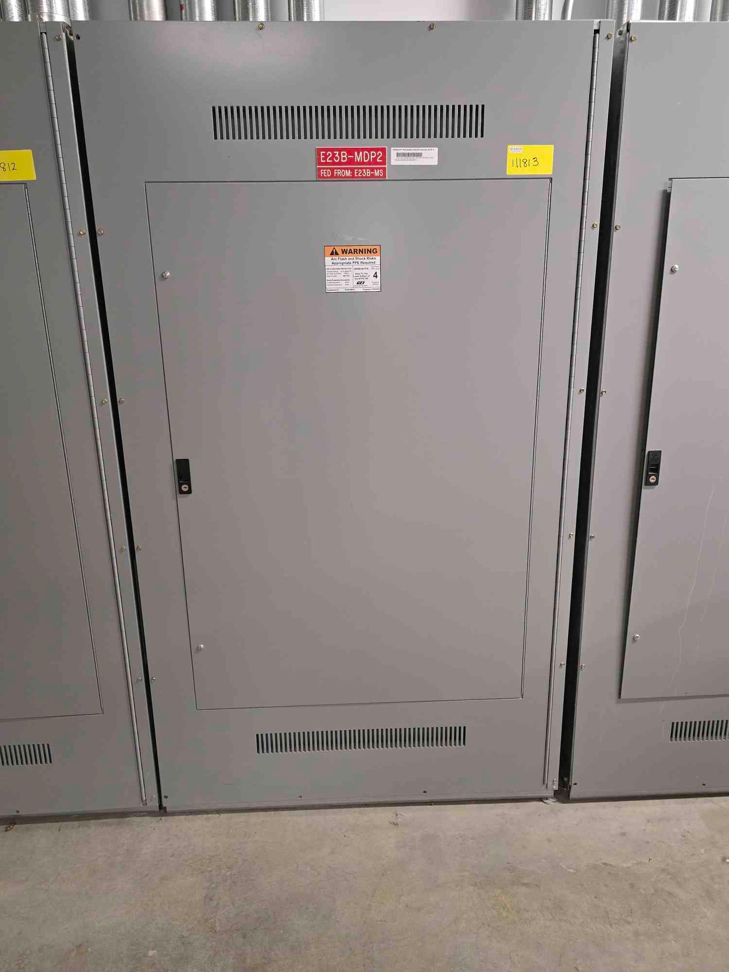 800A GE Spectra Series Panelboard 480V 3PH 4 Breakers Main & Meter - Cell 3 B