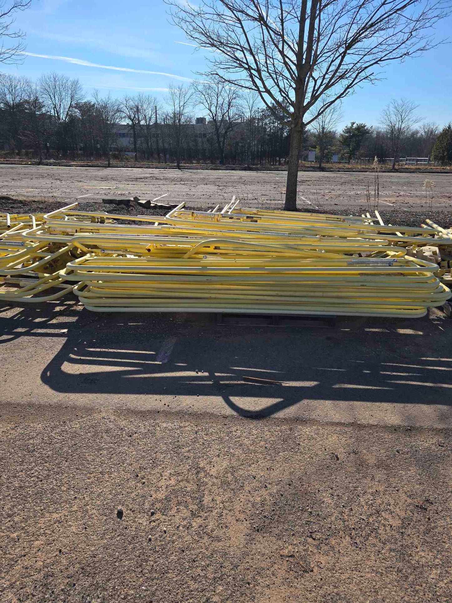 Lot of Cat Walk, Ramp, Railings, Decking, Bases Steel / Iron Material Over 100 Pieces