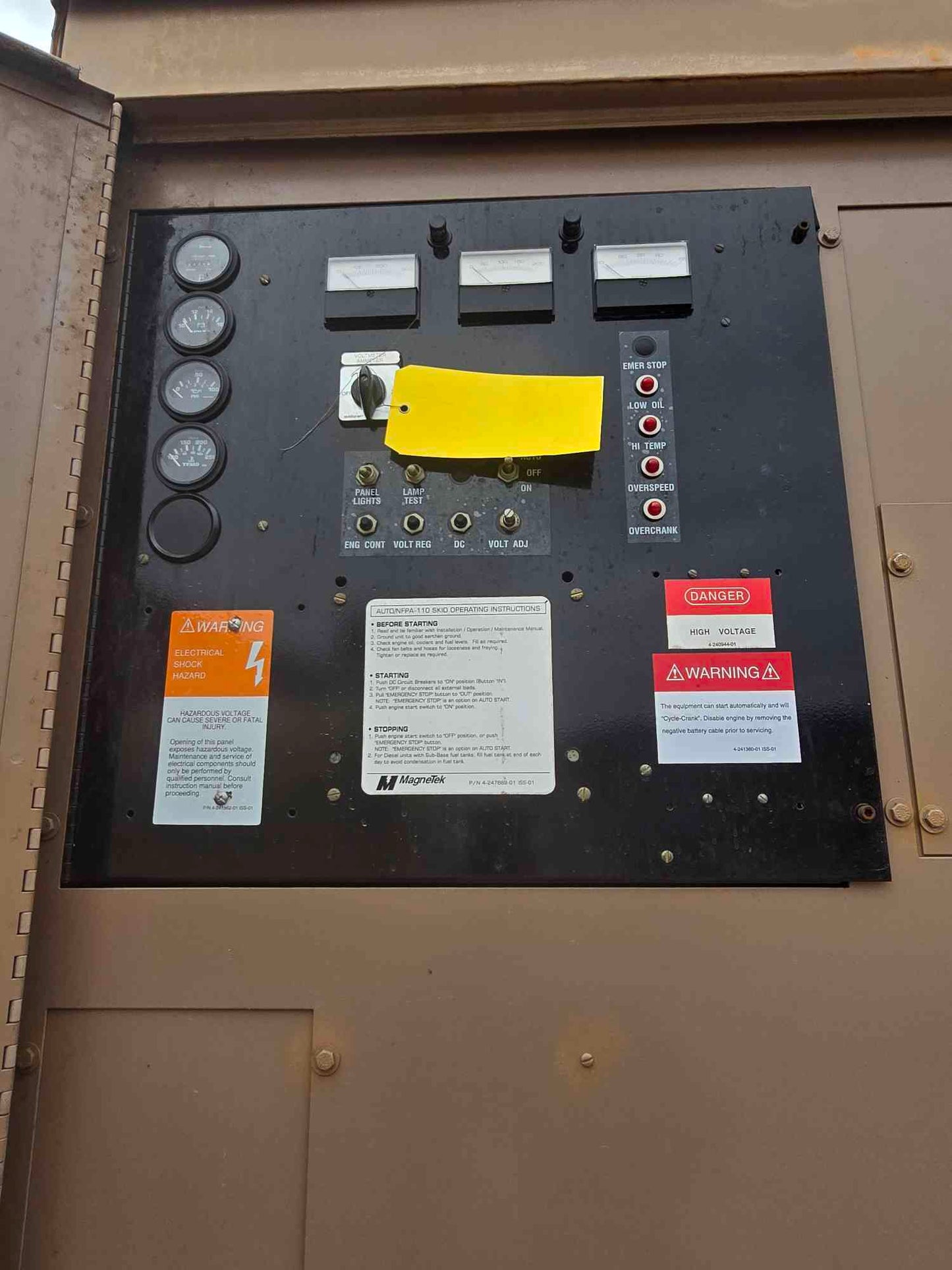 30KW Magnetek Perkins RD370 Diesel Generator 1&3PH '98 1115Hrs TESTED