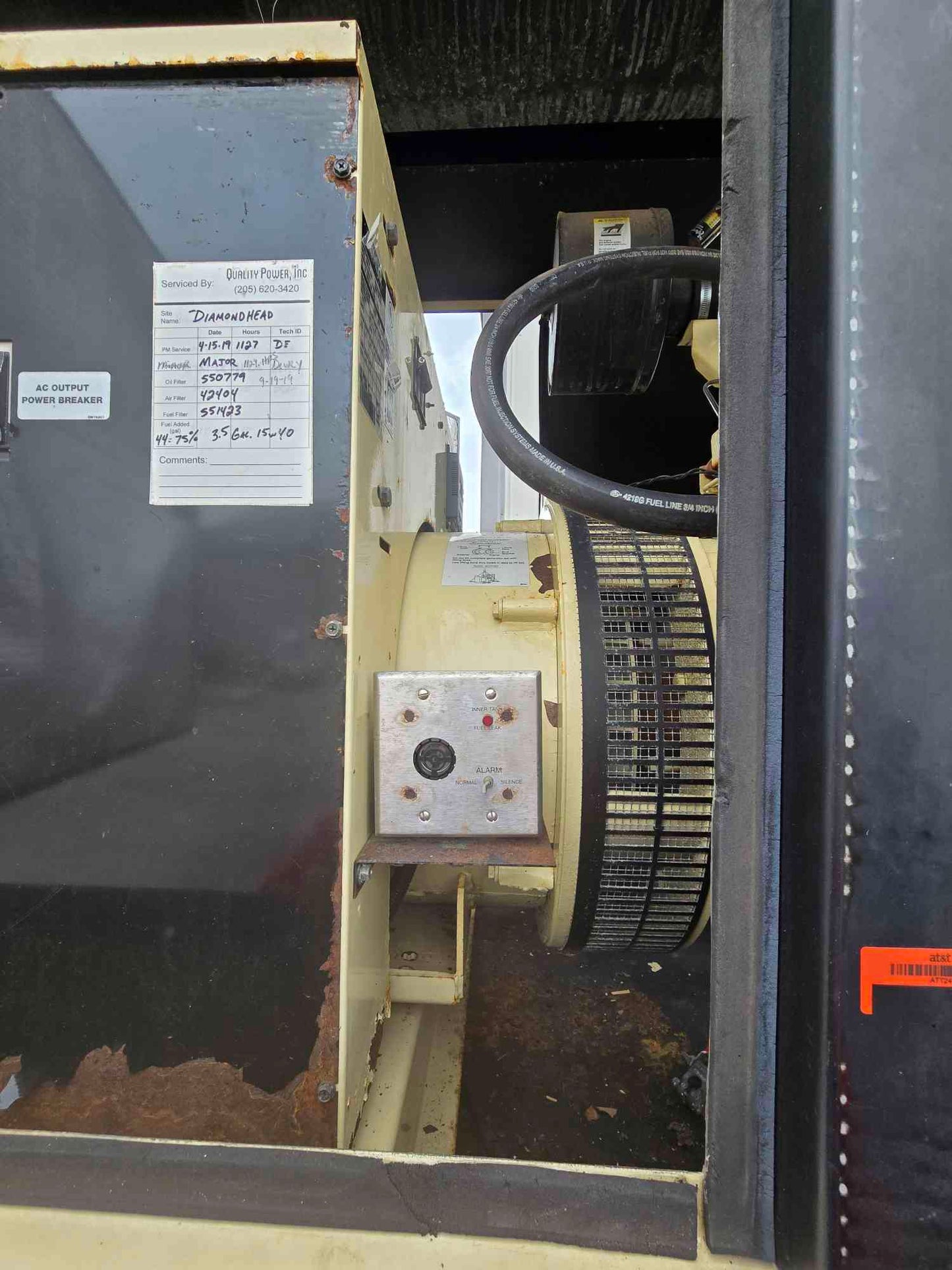 58KW 60KW Kohler 60RE02JB John Deere Diesel Generator '05 1213HR