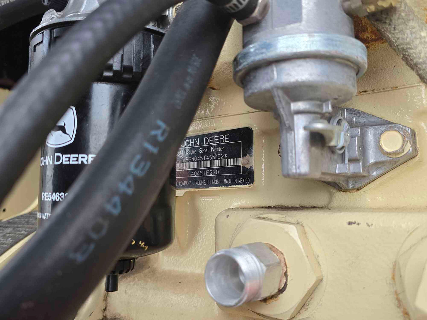 58KW 60KW Kohler 60RE02JB John Deere Diesel Generator '05 1213HR