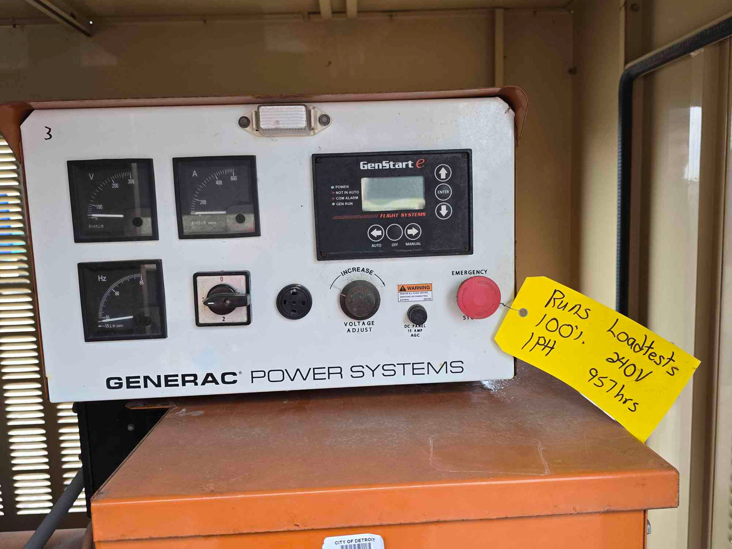 135KW Generac SG0135 Nat Gas LP Generator 1PH 120/240v '04 957Hrs TESTED