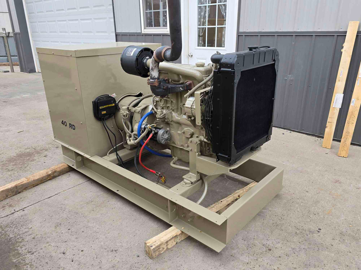 40KW Magnetek 40RD Diesel Generator 1&3PH 240V '99 392Hrs TESTED