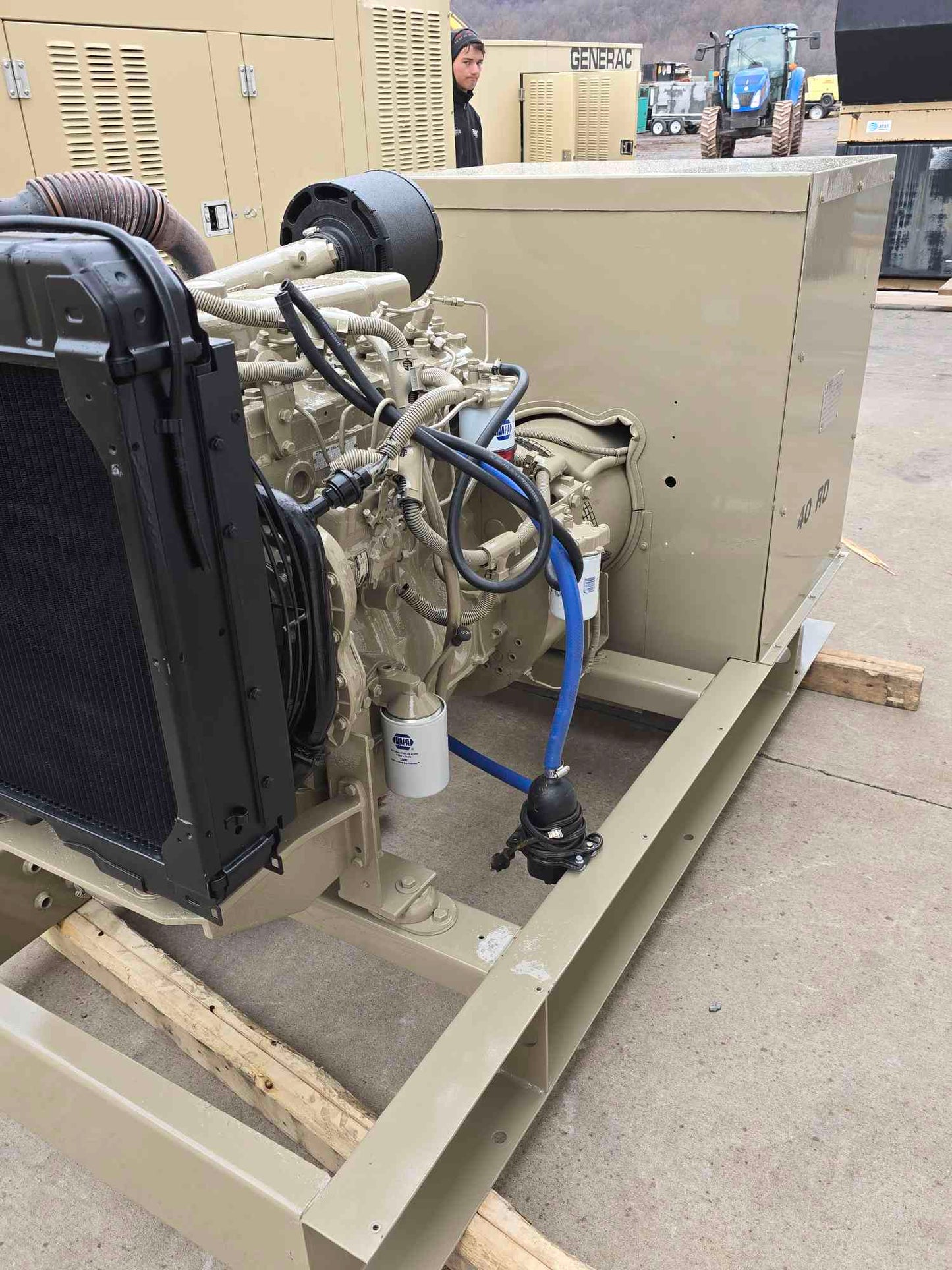 40KW Magnetek 40RD Diesel Generator 1&3PH 240V '99 392Hrs TESTED