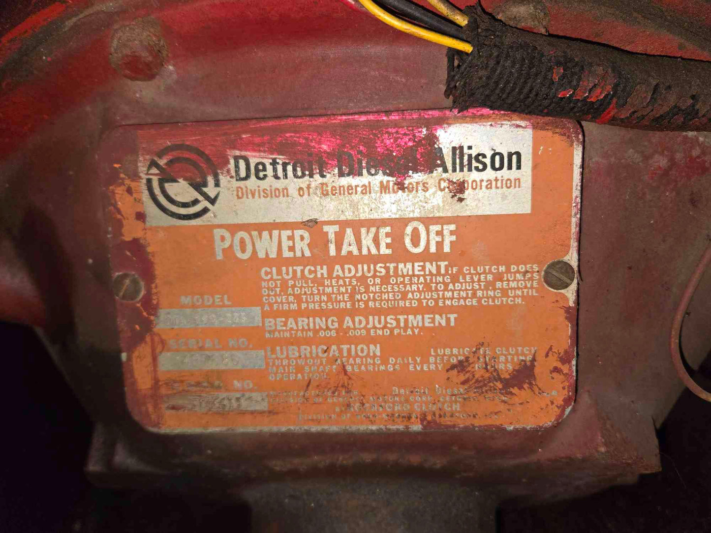 Detroit Diesel Fire Pump Engine Motor