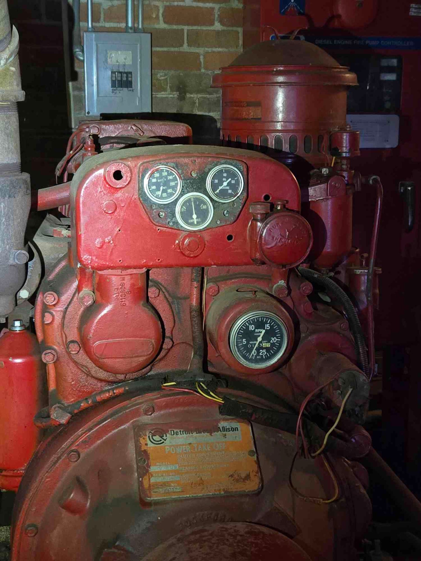 Detroit Diesel Fire Pump Engine Motor