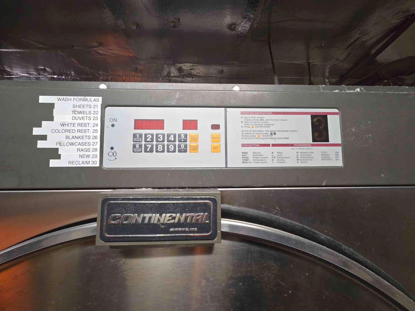 Continental L1125PM21010 125lb Commercial Washer