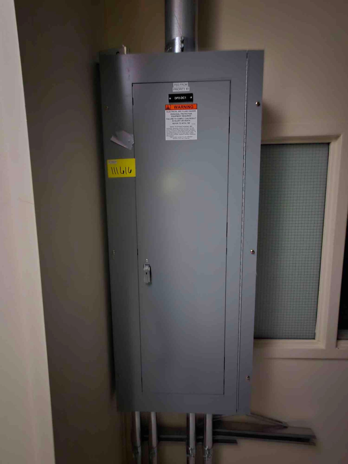 400A GE A-Series II Panelboard 480/277v 5 Breakers & Main