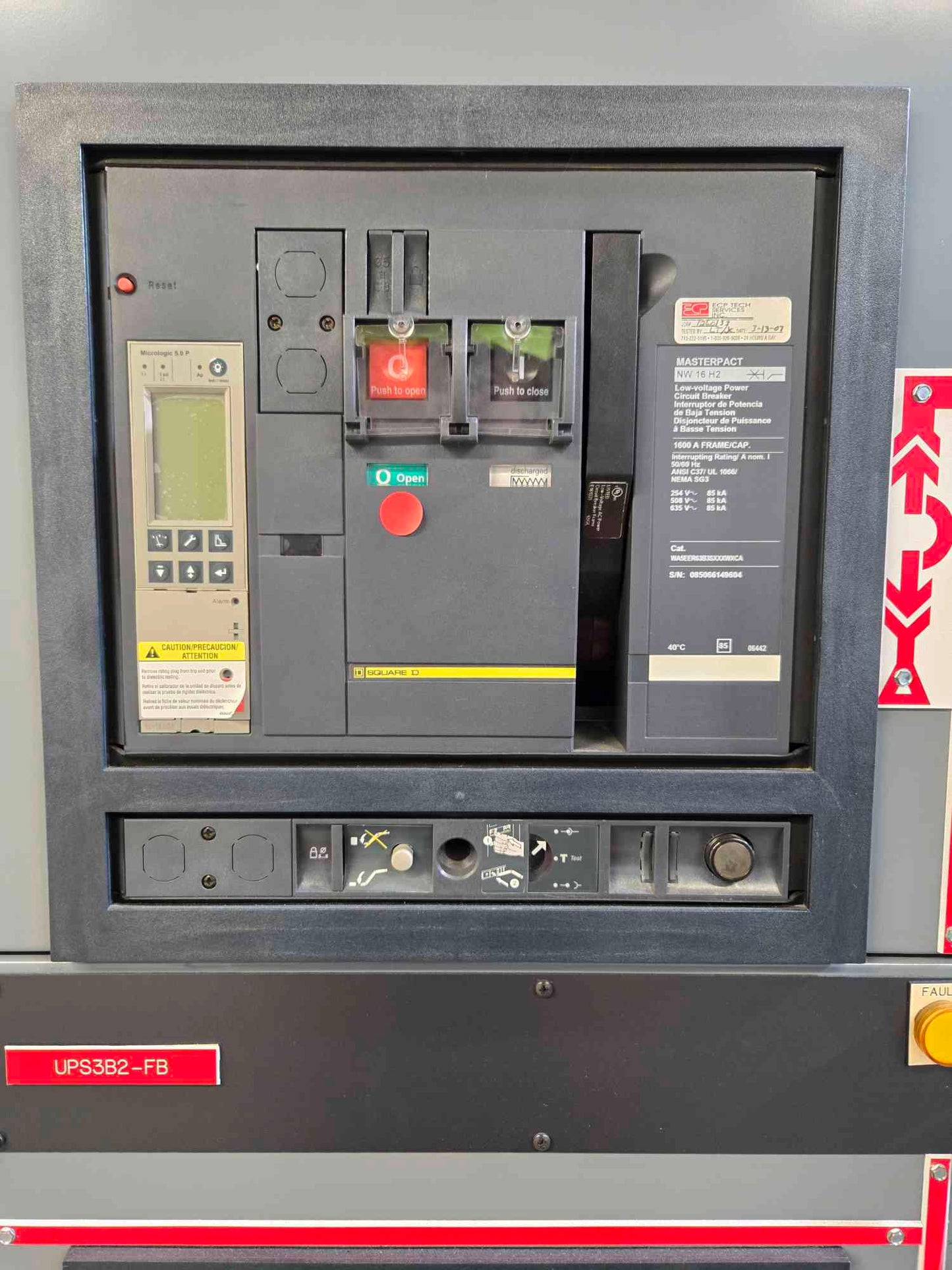 Square D Power-Zone 4 Switchgear 4000A Dual Mains NW40H2 4x Subs NW16H2 - Cell 3