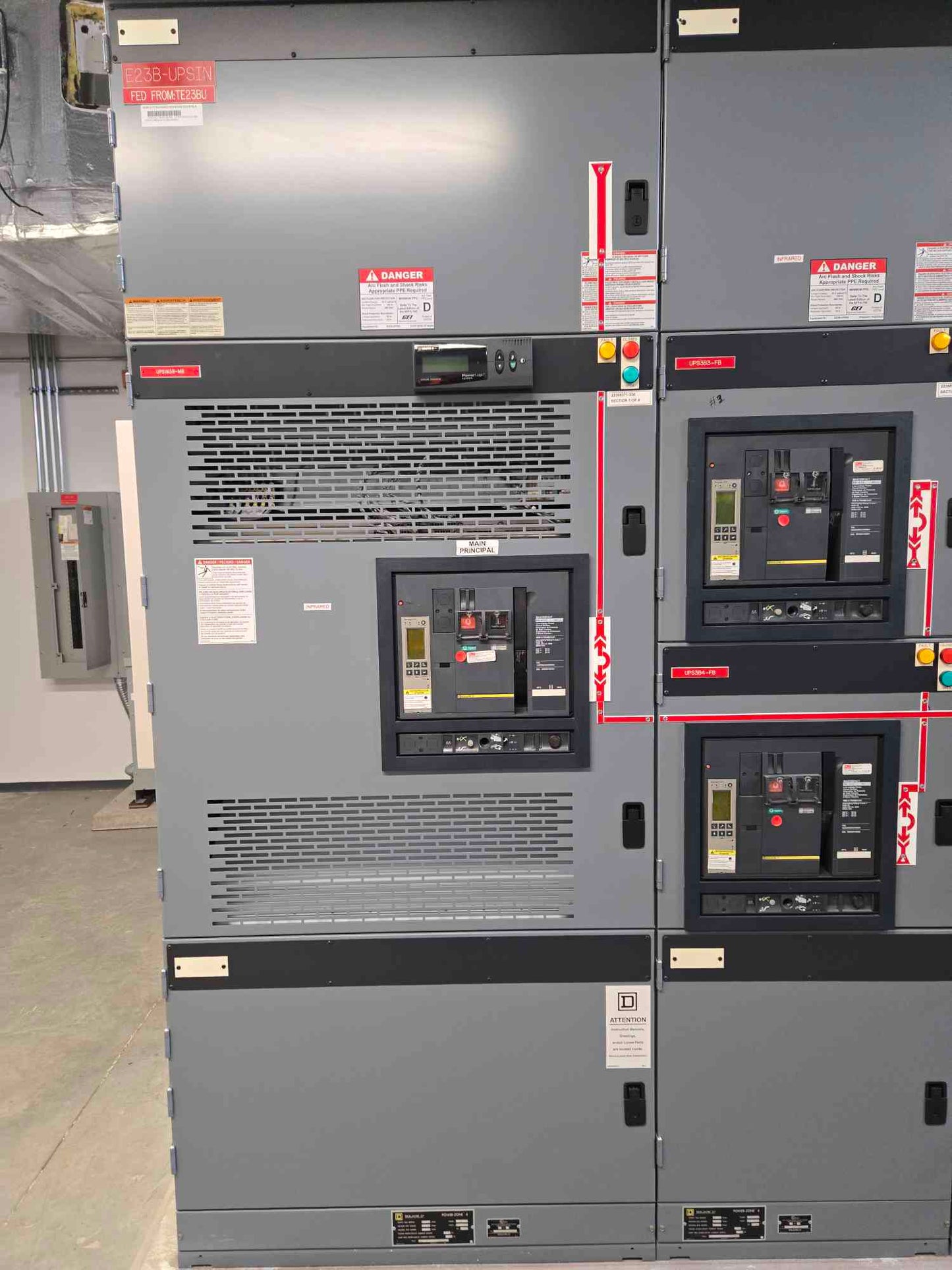 Square D Power-Zone 4 Switchgear 4000A Dual Mains NW40H2 4x Subs NW16H2 - Cell 3