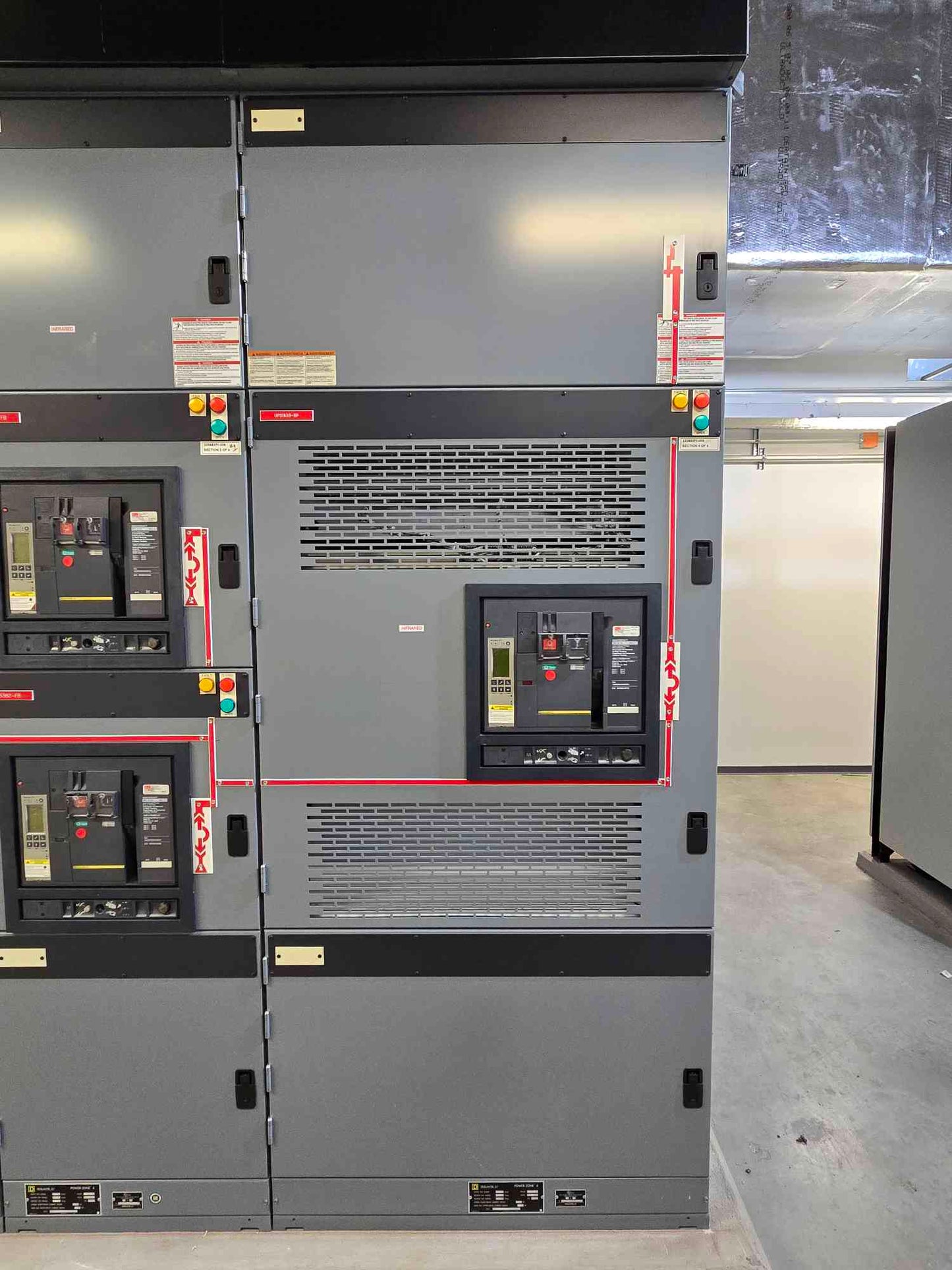 Square D Power-Zone 4 Switchgear 4000A Dual Mains NW40H2 4x Subs NW16H2 - Cell 3