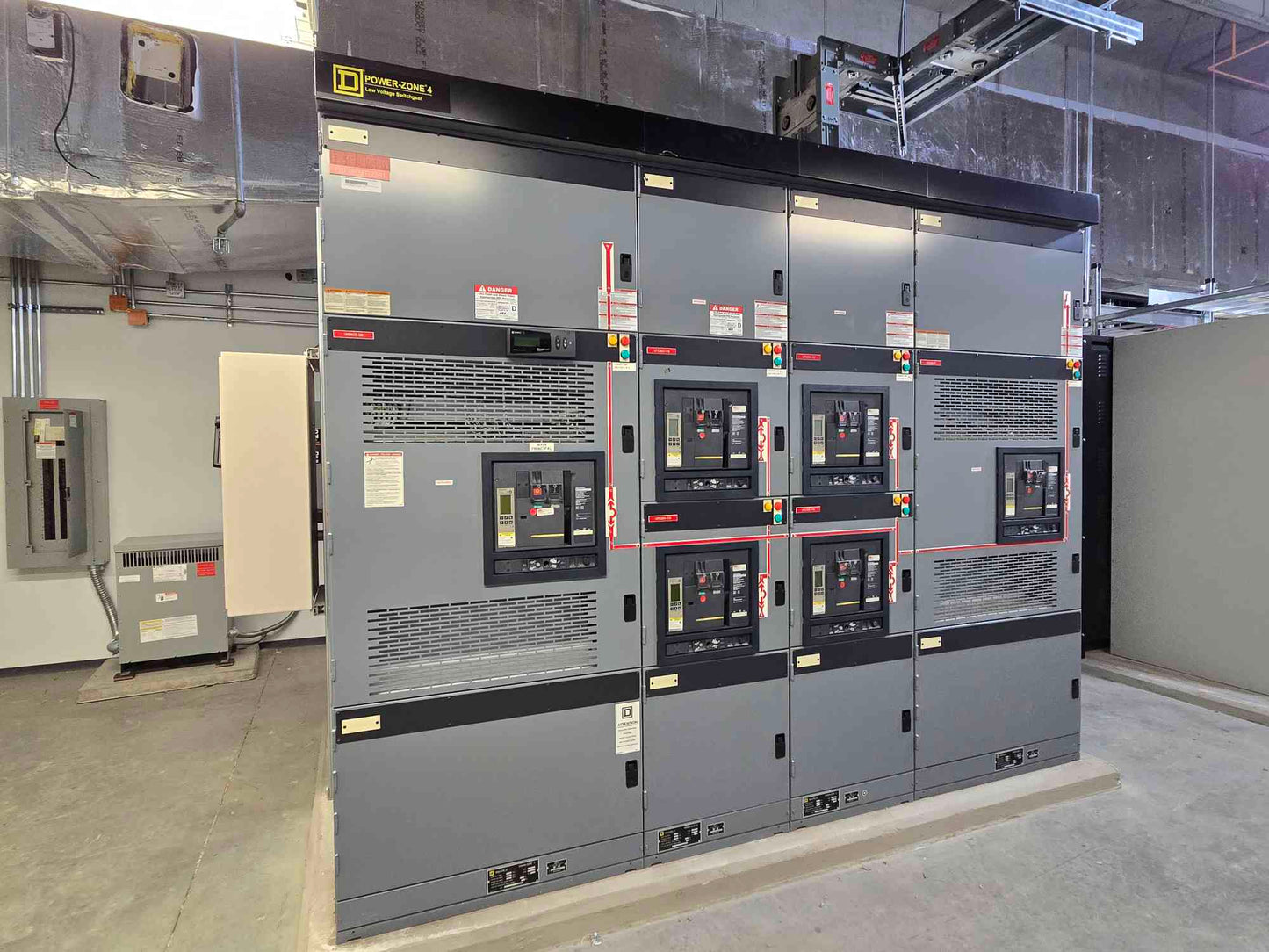 Square D Power-Zone 4 Switchgear 4000A Dual Mains NW40H2 4x Subs NW16H2 - Cell 3