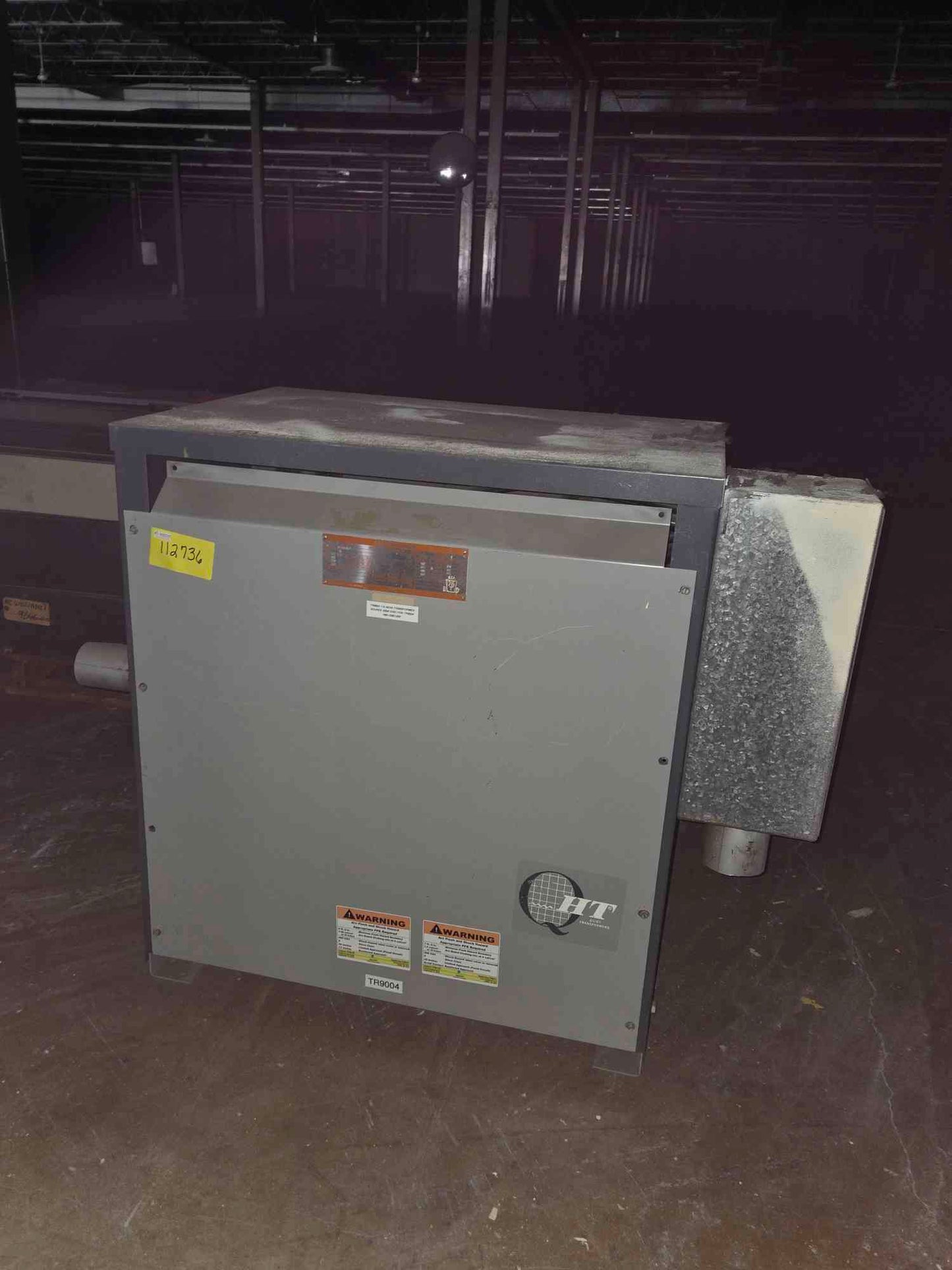 GE 112.5 KVA Dry Type Transformer 3 Phase 480V x 208Y/120V Model 9T23A3875 (SKU: 112736)